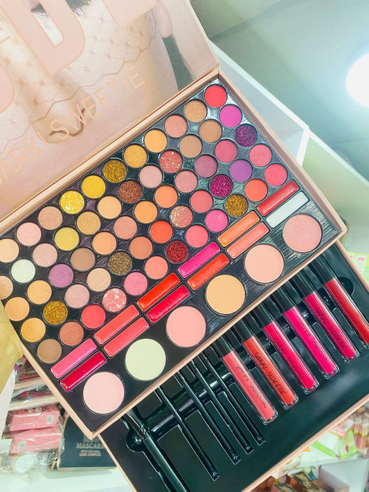 Paleta de sombras y labiales